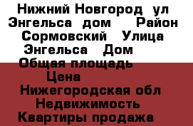 Нижний Новгород, ул.Энгельса, дом 1 › Район ­ Сормовский › Улица ­ Энгельса › Дом ­ 1 › Общая площадь ­ 18 › Цена ­ 750 000 - Нижегородская обл. Недвижимость » Квартиры продажа   